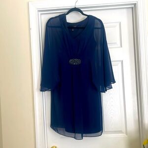 Navy knee length 👗 ‼️